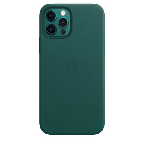 Чохол Leather Case with MagSafe на Iphone 12 і 12 Pro Pine green Чохол Leather Case with MagSafe на Iphone 12 і 12 Pro Pine green